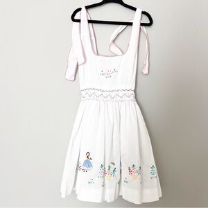 Vintage Little Girl Dress Embroidered Girls Flowers Detal size 4